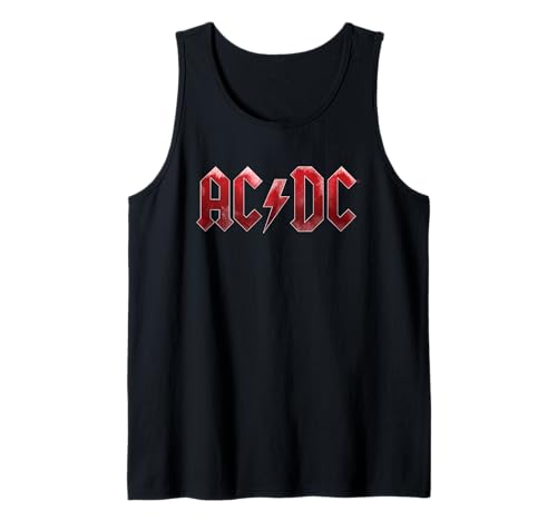 Oficial AC/DC Logo Hielo Rojo Rock Música Banda Camiseta sin Mangas