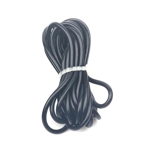 drain hose 2mm Fishing Tackle Rubber Sleeve Carp Fishing Floater Rig Silicone Tube Hair Rig Hook Silicone Camouflage Green 1-2meter water pump (Color : 1meter black)