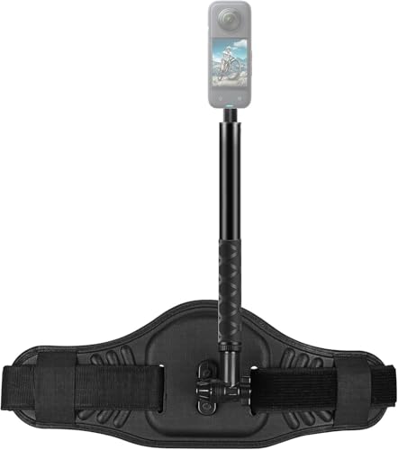 Image of SHOPEE Adjustable Selfie Stick + Waist Belt Mount Strap Replacement for Hero 13 /12 /11 /10 /9 /8 /OSMO Pocket / Insta360 X5 / X4 / X3 ONE /X /X2 Action Cameras