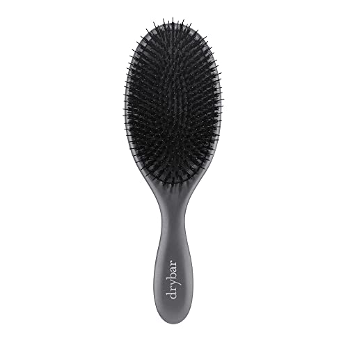Drybar Brosses à cheveux en poils – La gamme Flat Mate || Brosse en poils de sanglier fabriquée à la main, poils de sanglier et nylon de qualité supérieure, bois de hêtre importé léger, aide à