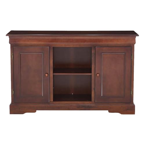 Image of Royaloak Texas American Wooden Side Board | Solid Wood Veneer | Beveled Top Design | Ample Storage | Telescopic Channels | Wooden Knobs | Classic Design | American Collection