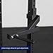Titan Fitness T-3 Series Dip Bars, J-Hook Style Rack Mounted Dip Attachment, 880 LB Capacity, Fits 2