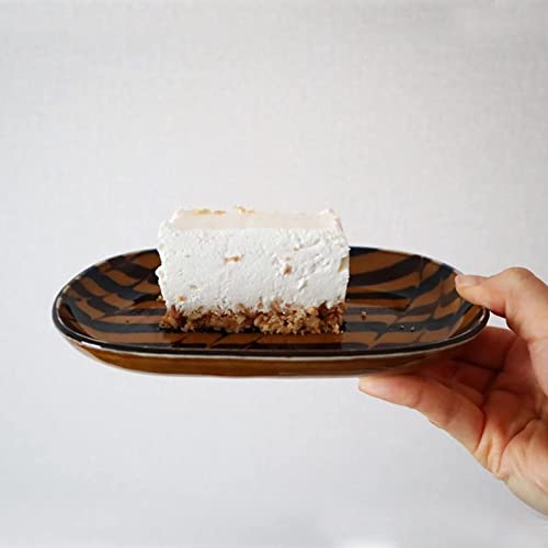 Kikyouya Rectangular Appetizer Plates Set Of 5, Janpanese Dessert Plates Set Dessert Appetizer Salad Plates For Dessert Cake Sandwich Bread #TOP4