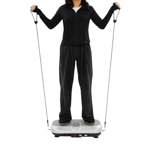 QUIOTUIR Plataforma Vibrate Fitness 120 Velocidades Cuerdas Casa Deporte