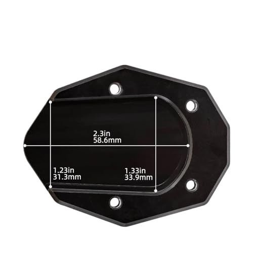 Support latéral premium or pour moto NMAX et plaque d'élargissement CNC
