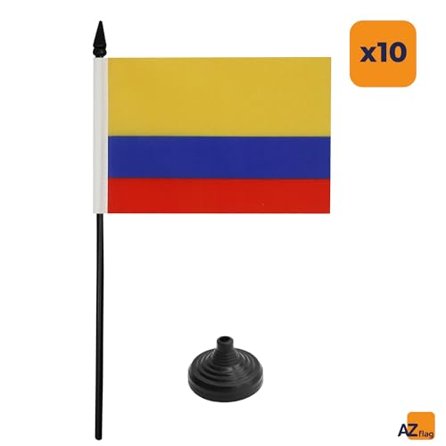 Drapeau de table Colombie pour pavoiser vos salles de conférence et réceptions