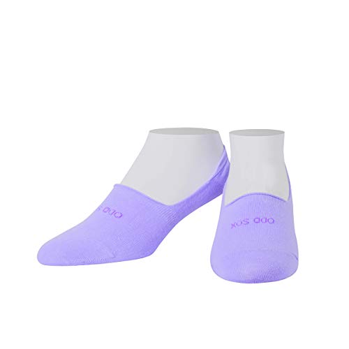 Image of Odd Sox - Basix Large No Show Socks - Soft Cotton Blend Low Profile Athletic Fit - Pastel & Bright Colors