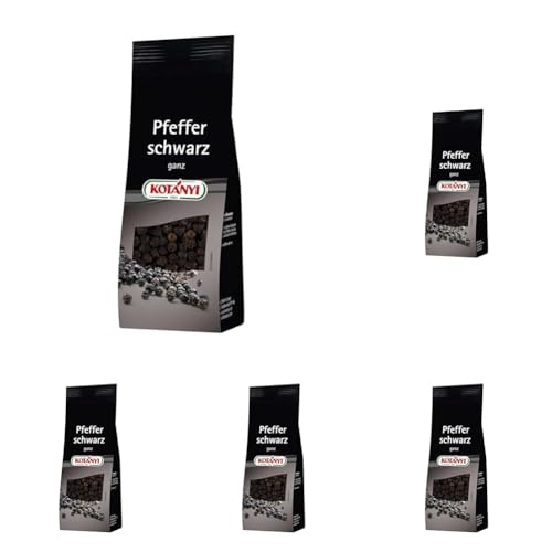 KOTÁNYI Pfeffer schwarz ganz, 50 g (Packung mit 5)