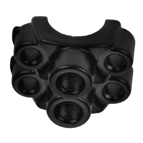TOPBATHY 2 Piezas soporte de espejo interruptor de motocicleta piezas de modificación de la motocicleta interruptor de manillar de motocicleta aleación de aluminio Black