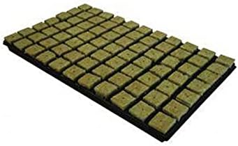 Hydroponics Cutting Cubes Tray 77 or 150 Rockwool Cultilene Propagation 25/35mm (77 cube Tray - 35mm)