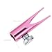 TOGEVAL Manual Dual-Sided Metal Pencil Sharpener for Eyebrow and Makeup Pencils Compact Design with Texture Suitable for Women Students and Artists Portable Beauty Tool in Pink