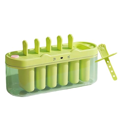 Moules À Glace – Machine À Collations Saines Faites Maison, Conception Réutilisable À 6 Cavités, Dimensions 23 X 8 X 12,5 Cm, Qualité Alimentaire PP...