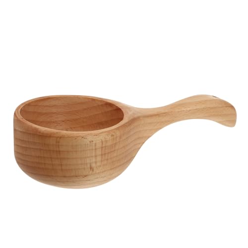 HOLIDYOYO 1 Cuchara De Madera Cucharones Para Agua Cucharones Para Baño Cucharones Para Sauna Cucharones Para Cocina Cucharones Para Baño Cucharones Para Harina De Abedul Cucharones