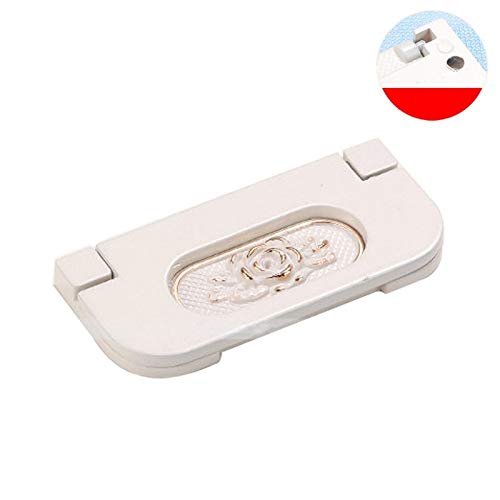 Preisvergleich Produktbild chunnron Griffe Möbel Möbelknöpfe Weiß Silberne Schubladenknöpfe Kabinettknöpfe Messing Schubladengriffe Schranktürgriffe Interne Türgriffe Style a
