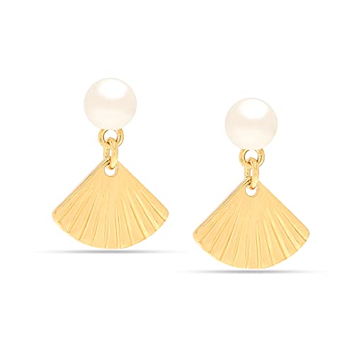 Clous d'oreilles pour les femmes en argent et perles à offrir en cadeau