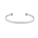 Simple Pledge - Believe in Yourself - Blind - Armreif in Silber mit Gravur für Damen
