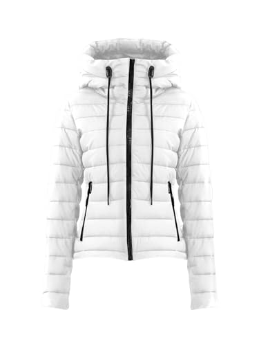 LTB Tepobo Veste Tampon Femme - Blouson Chaud Rembourré Noir Mat