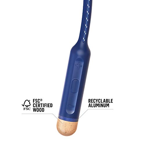 House Of Marley Smile Jamaica Wireless: Wireless Neckband Earphones With Microphone, Bluetooth Connectivity, 8 Hours Of Playtime, And Sustainable Materials (Denim) #TOP6