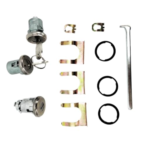 Juego de cilindro de cerradura de puerta 654394765282 con 2 llaves para Buick
