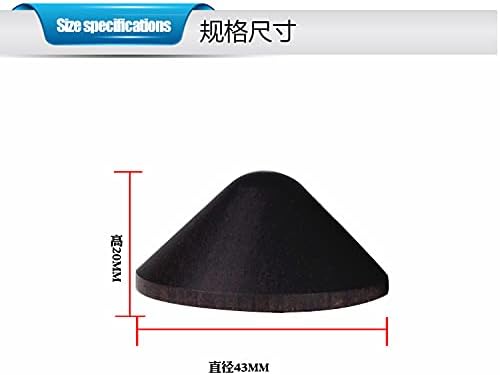 4PCS ebony wood Audio Isolation Shock Spikes Cones HiFi Mounts Stand Feet amplifier Speaker Shockproof Spikes Dia.43mm