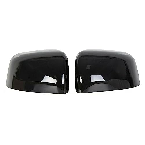 AWPWAY Plastic Textured Rear View Door Mirror Covers Cap Trim for Dodge for Durango 2011-2021, for Jeep for Grand Cherokee 2011-2021 2pc Left,Right Black Painted BAP11649 5G0857537 SG1656