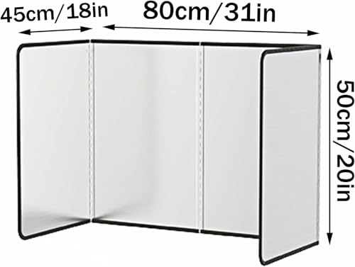 Protector antisalpicaduras de acero inoxidable plegable con 4 paneles para cocina 4