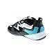 DVS Men's Devious Skate Shoe, Black White Turquoise, 11