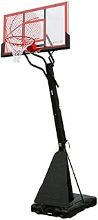 Bee-Ball ZY-021 Optimum Basketball Stand, Full NBA Official Size Basketball Hoop, Heavy Duty Breakaway Ring and Rebound System