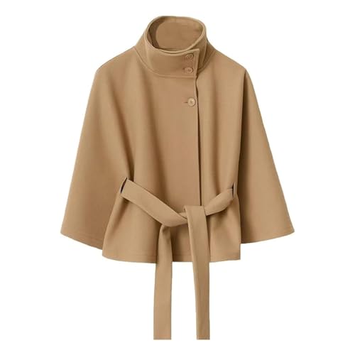【Versatile Styling Options】: Cinch the belt for a polished, office-ready silhouette or wear it open as a chic cropped cape. The loose flowy sleeves allow easy layering with sweaters, turtlenecks or long-sleeve tops, making it suitable for casual, dressy and transitional looks