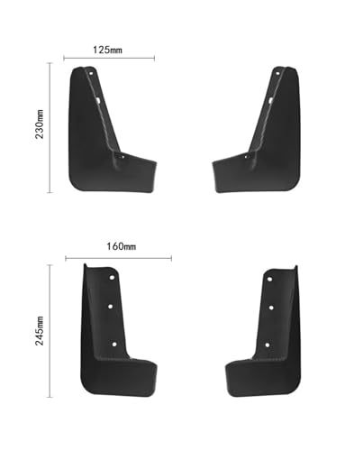 Guardabarros resistentes para BMW i3: protector de cejas de rueda delantera y trasera 2014-2021 4