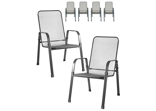 MFG Streckmetall-Stapelstuhl MEC-Stor, 6-er Set