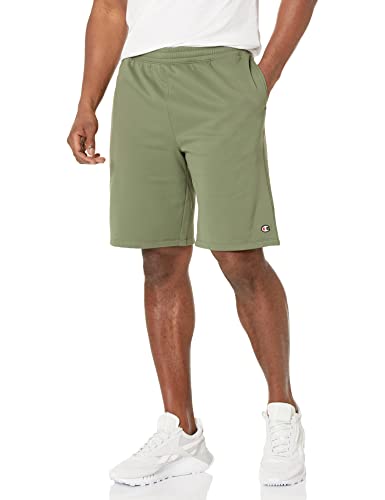 Champion Game Day Athletic, Comfortable Moisture-Wicking Sports Shorts For Men,10", Cargo Olive C Patch Logo, Medium #TOP14