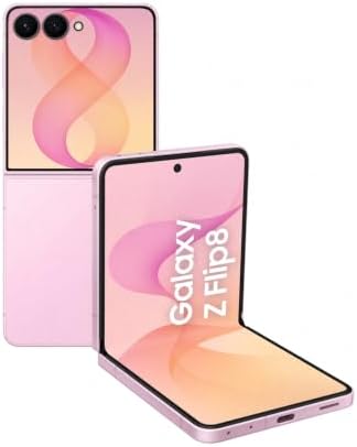 Samsung Galaxy Z Flip8 AI Smartphone, 512 GB Speicher, 12 GB RAM, Pink | Android Handy, 50 MP Kamera, Freihand-Selfies, 4300 mAh Akku, Now Brief, 3 Jahre Herstellergarantie [Exklus