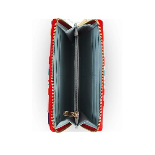 Image of Multicolor PU Zipper Wallet | 2-Fold Compact | Lightweight Daily Use | Secure Zip Closure | For Women