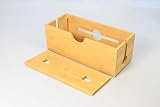 Bamboo Cable Management Box, Natural Wood Cord Organiser with Lid, Home Office Wire Storage Solution - Image 2