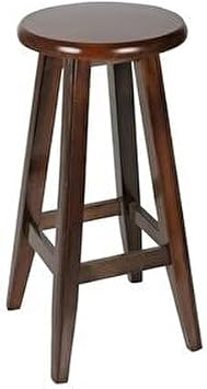 Wooden Bar Stool, Brown, 80cm Height, Country Style, Long