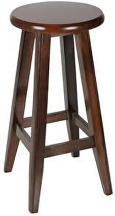 Wooden Bar Stool, Brown, 80cm Height, Country Style, Long