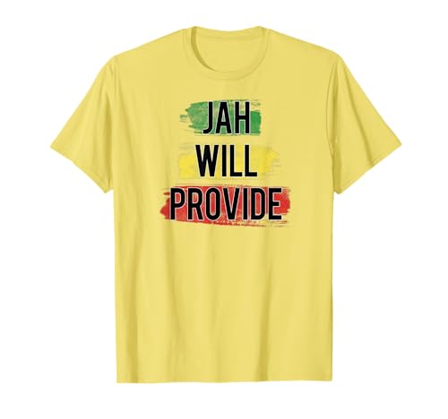 Jah Will Provide t-shirt, Rasta, watercolor, God, Jamaica