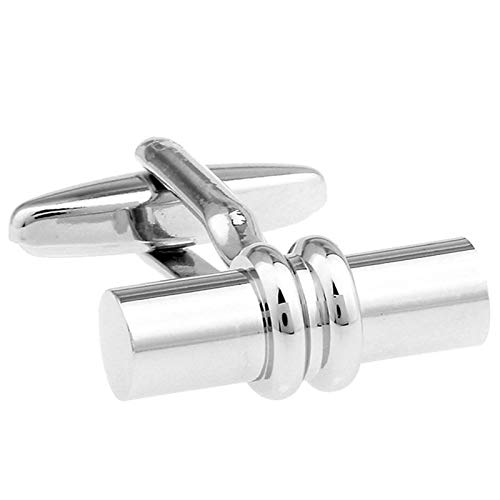 Set de Mancuernillas Daesar para Hombre Plateadas miniatura 3