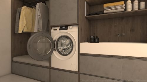 Haier HWD90-BP14929A Lavasciuga Libera Installazione Caricamento Frontale Bianco D - 7