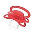 Imagen de Landofgenie Chupete para Adulto Bigshield Tamaño Adulto Chupete Rojo