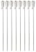 Carlo Milano Fackel: Edelstahl-Gartenfackel Amor im 8er-Set, rostfrei, 280 ml, 110 cm (Petroleumfackel Edelstahl, Fackel mit Fiberglasdocht, Geburtstag)