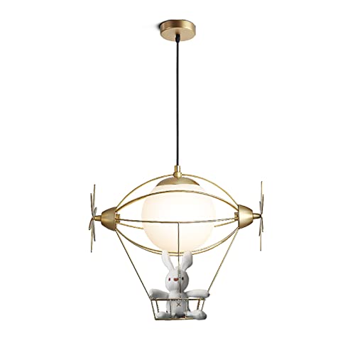 Suspension dorée CLSDRZC chic et lustre design nordique pour petite chambre moderne