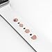 Callancity Metal Decorative Rings Loops Watch Band Charms Compatible for Watch Series 8/Ultra/7/6/5/4/3 40mm 41mm 44mm 45mm 49mm (Not Band Or Watch) (Rose Gold)