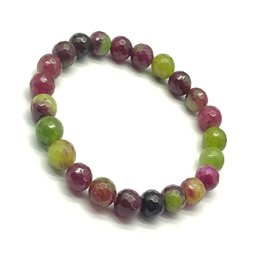 Bracelet calcédoine facettée anti-stress de 6mm pour retrouver calme et harmonie