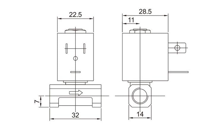 Électrovanne eau 12V étanche 7 bars en laiton pour appareils de stérilisation - 3