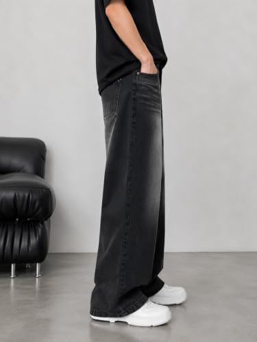 Generic THE BB ERA Clothing Men's Wide Leg Jeans Blue - Image 4