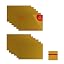 Matte Gold/Red