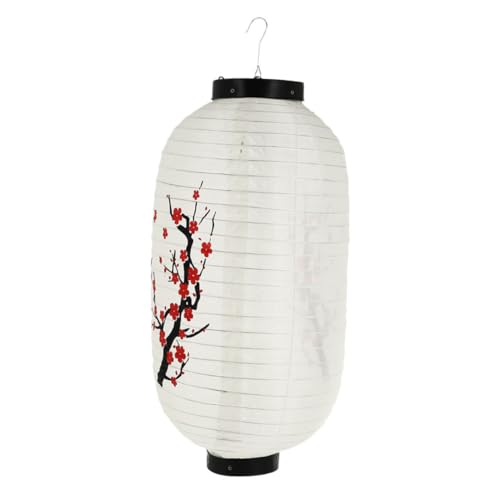 POPETPOP Linterna Japonesa Estilo Ciruelo para Decoración de Fiestas Colgante para Restaurantes Japoneses Bares Temáticos Diseño Rojo