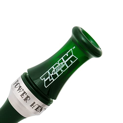 Zink Calls Power Hen 2 (Ph-2) Polycarbonate Double Reed Durable Hunting Waterfowl Duck Game Call, Mallard Green #TOP2